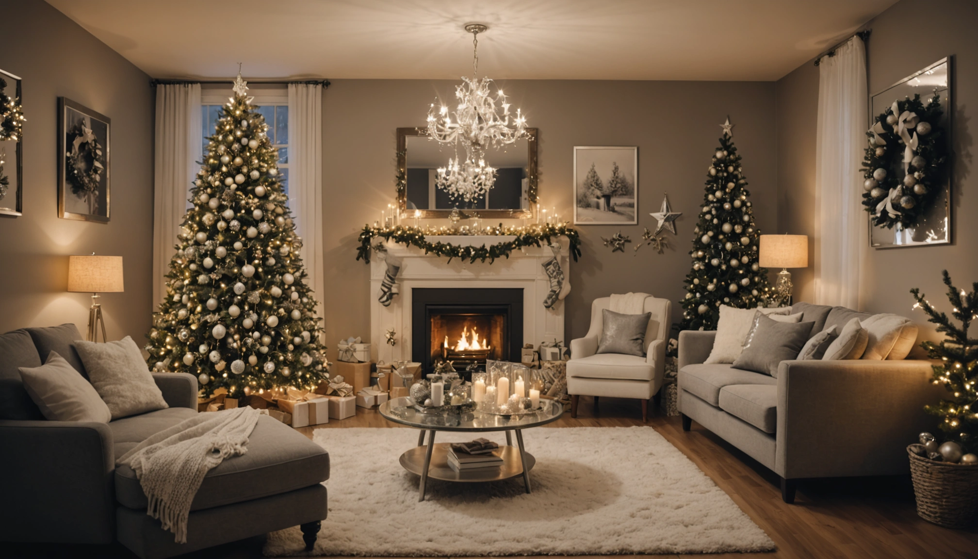 sapin argente et blanc