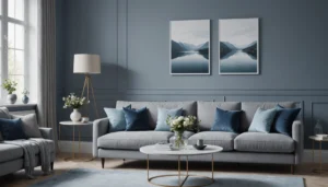 farbpalette wandfarbe grau blau