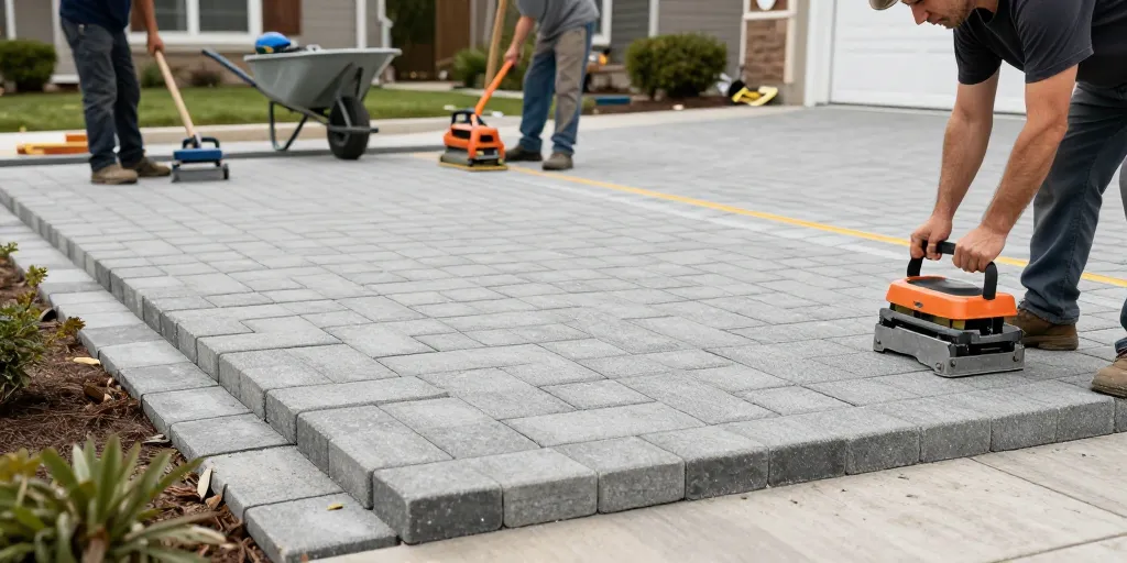 einfahrt neu pflastern