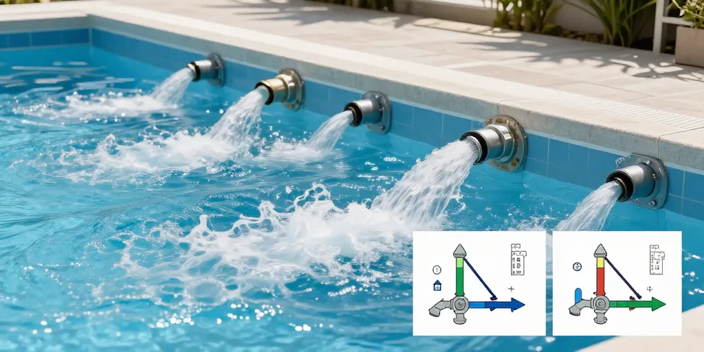 einlaufdüsen pool anordnung